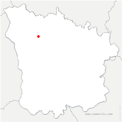 carte de localisation de Saint-Malo-en-Donziois