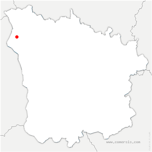carte de localisation de Saint-Martin-sur-Nohain