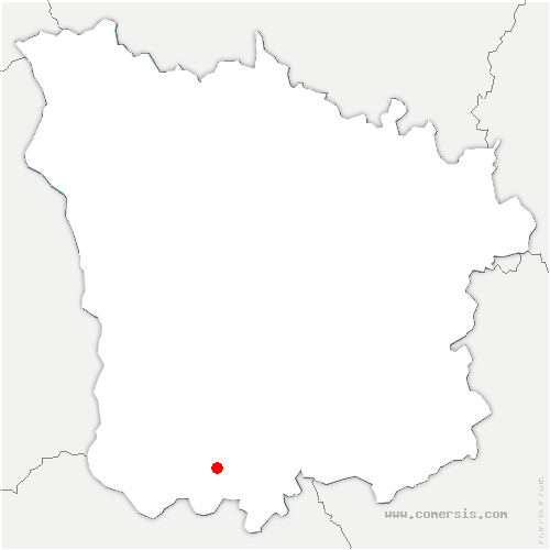 carte de localisation de Saint-Parize-en-Viry