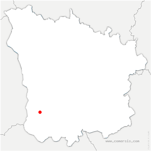 carte de localisation de Saint-Parize-le-Châtel