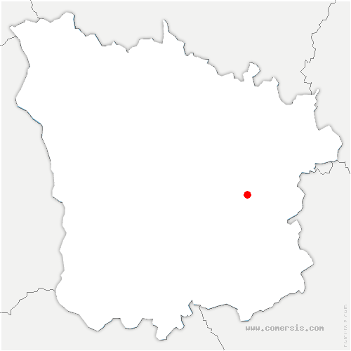 carte de localisation de Saint-Péreuse