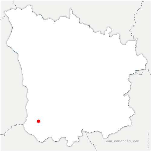 carte de localisation de Saint-Pierre-le-Moûtier