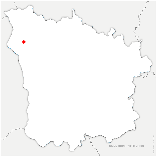 carte de localisation de Saint-Quentin-sur-Nohain