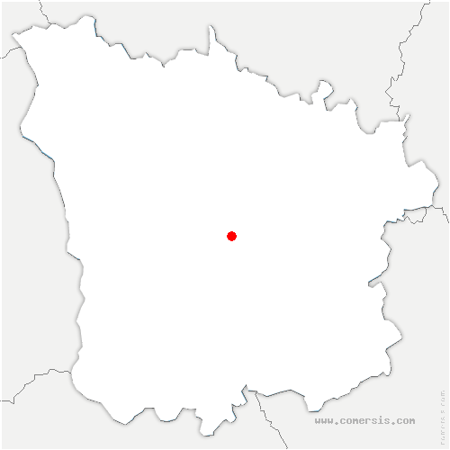 carte de localisation de Saint-Saulge