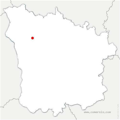 carte de localisation de Sainte-Colombe-des-Bois