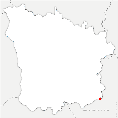 carte de localisation de Sainte-Magnance