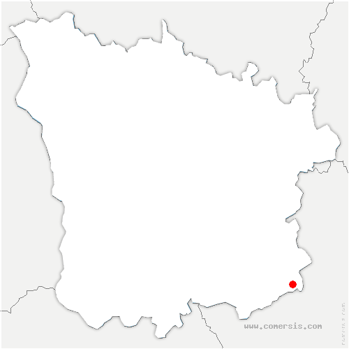 carte de localisation de Sauvigny-le-Beuréal