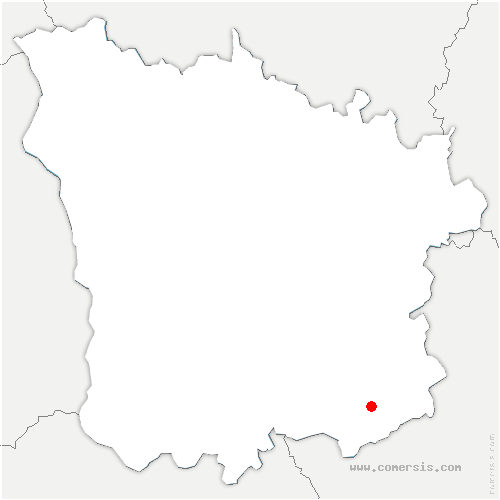carte de localisation de Sauvigny-le-Bois