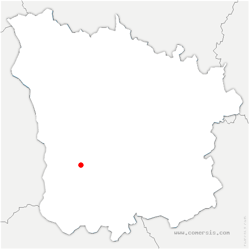 carte de localisation de Sauvigny-les-Bois