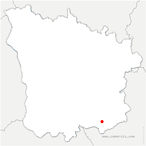 carte de localisation de Savigny-Poil-Fol