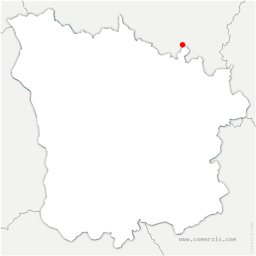 carte de localisation de Savigny-en-Sancerre