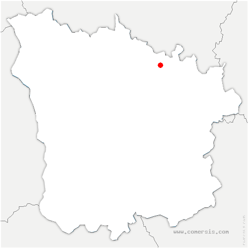 carte de localisation de Sens-Beaujeu