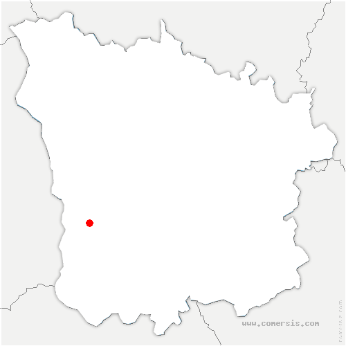 carte de localisation de Sermoise-sur-Loire