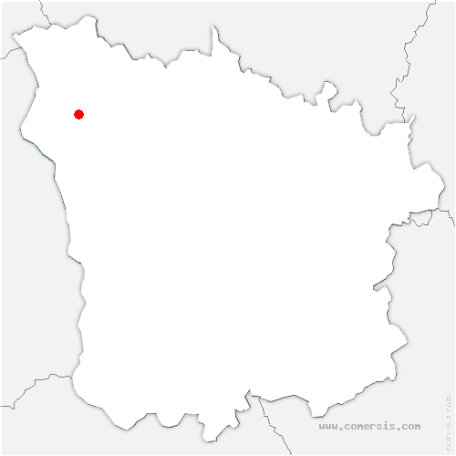 carte de localisation de Suilly-la-Tour