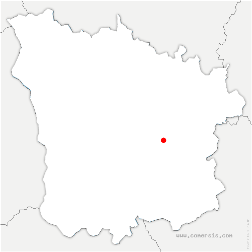 carte de localisation de Tamnay-en-Bazois