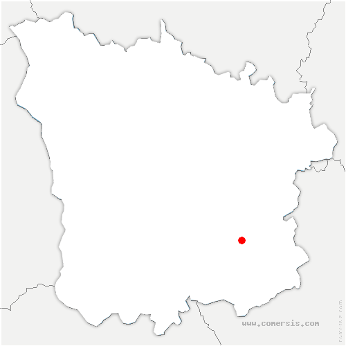carte de localisation de Vandenesse