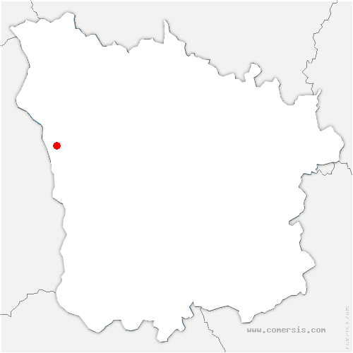 carte de localisation de Varennes-lès-Narcy