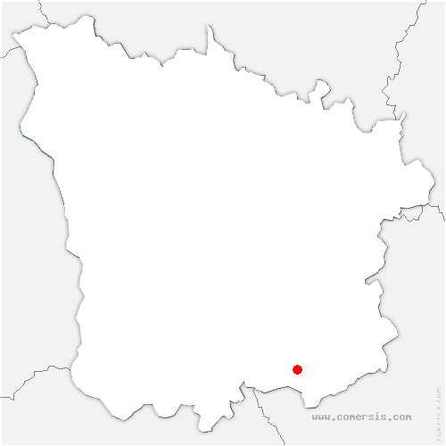 carte de localisation de Vault-de-Lugny
