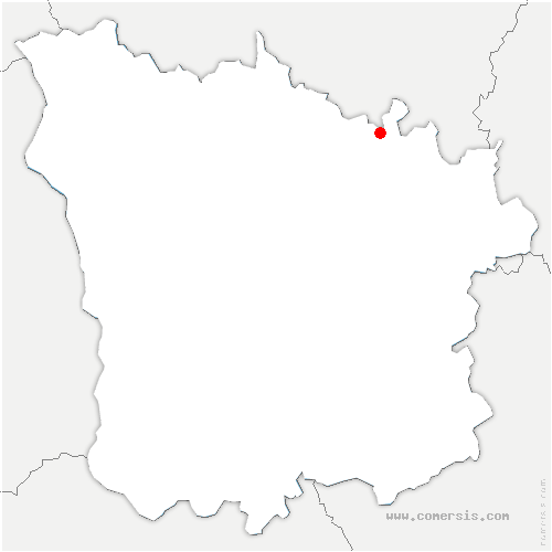 carte de localisation de Verdigny