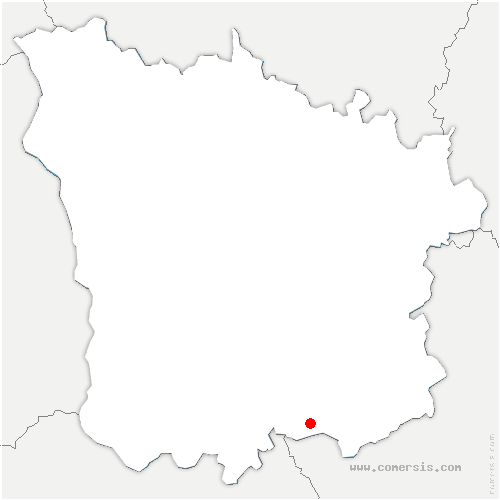 carte de localisation de Vézelay