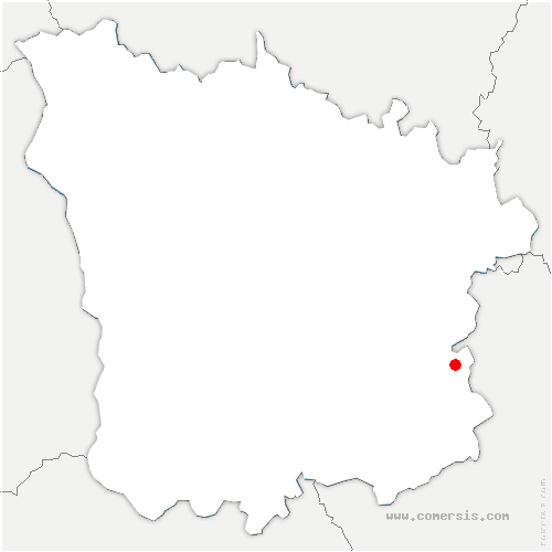 carte de localisation de Villapourçon