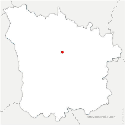 carte de localisation de Vitry-Laché