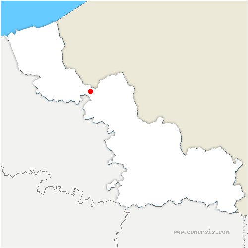 carte de localisation d'Armentières