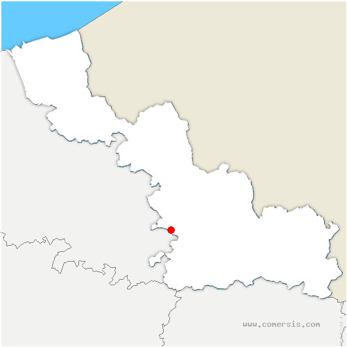 carte de localisation d'Aubigny-au-Bac