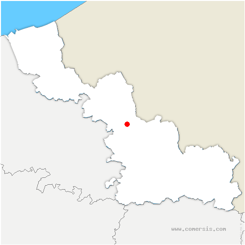 carte de localisation de Auchy-lez-Orchies
