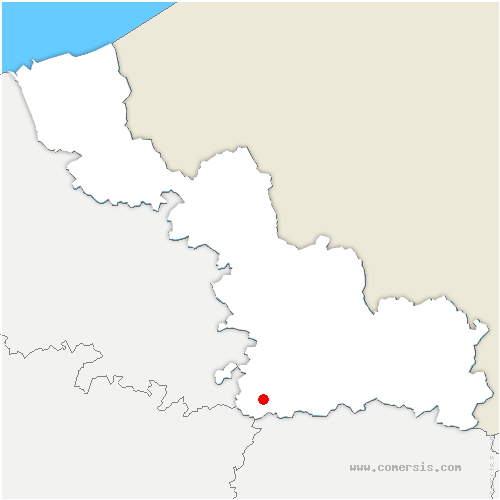 carte de localisation de Banteux