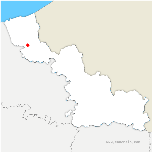 carte de localisation de Bavinchove