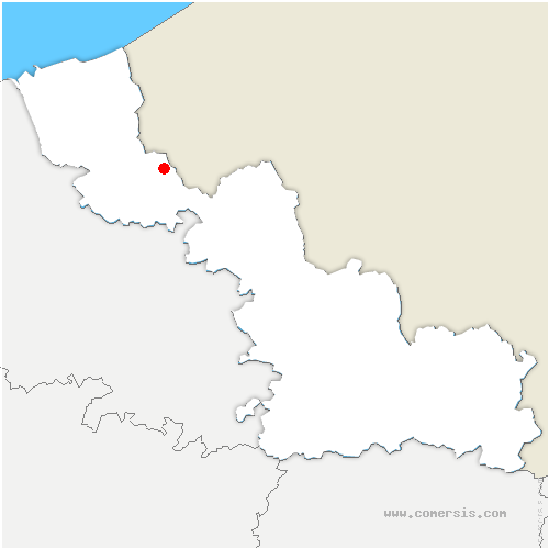 carte de localisation de Berthen