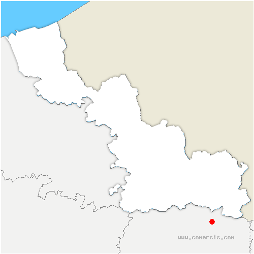 carte de localisation de Beugny
