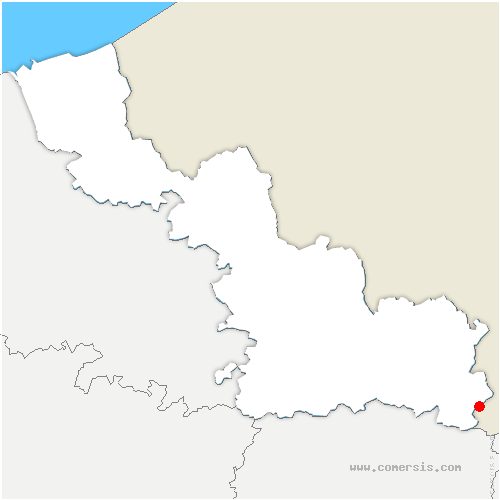 carte de localisation de Bourlon