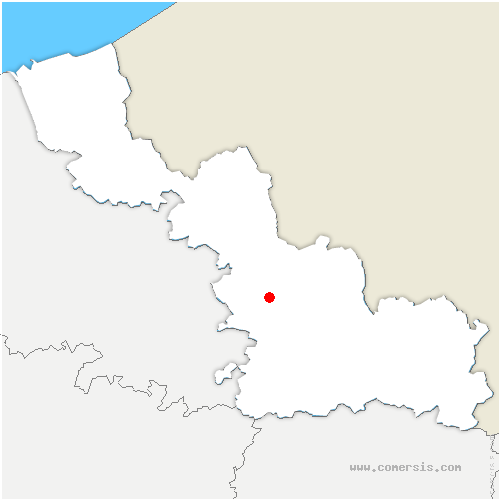 carte de localisation de Bruille-lez-Marchiennes