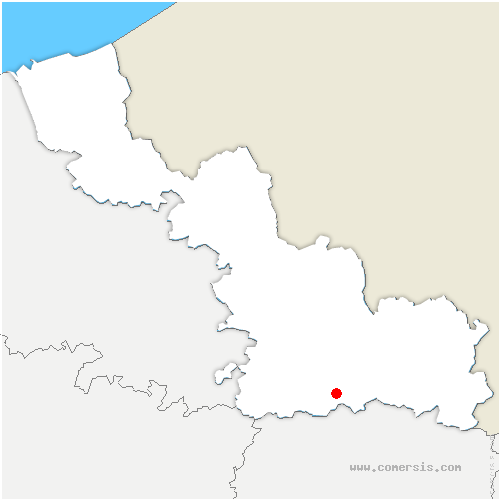 carte de localisation du Cateau-Cambrésis