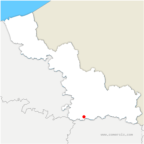 carte de localisation de Dehéries