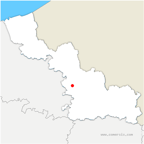 carte de localisation de Guesnain