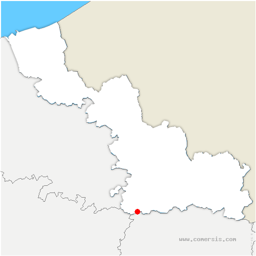 carte de localisation d'Honnecourt-sur-Escaut