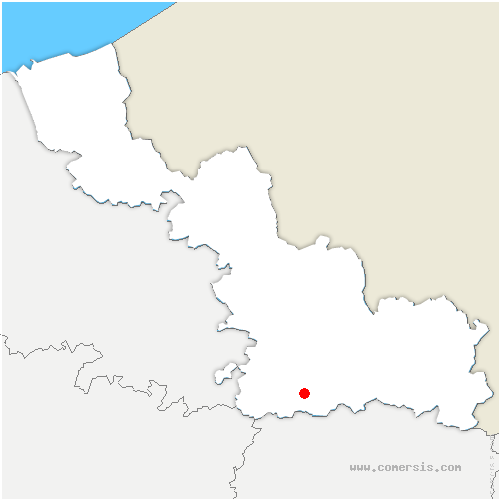 carte de localisation de Montigny-en-Cambrésis