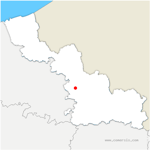 carte de localisation de Montigny-en-Ostrevent