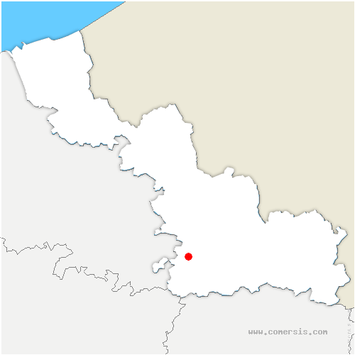 carte de localisation de Neuville-Saint-Rémy