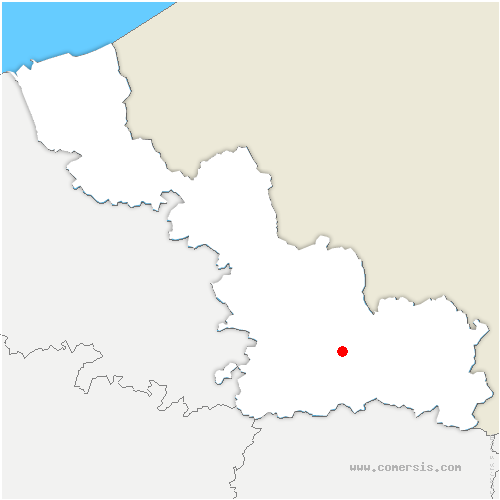 carte de localisation de Neuville-en-Avesnois