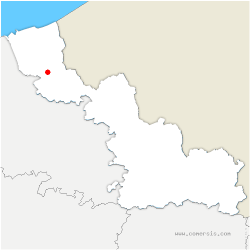 carte de localisation de Oxelaëre