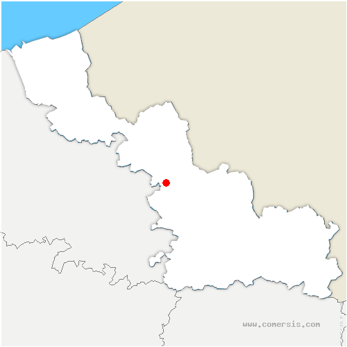 carte de localisation de Sains-lès-Pernes