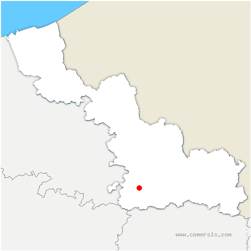 carte de localisation de Séranvillers-Forenville