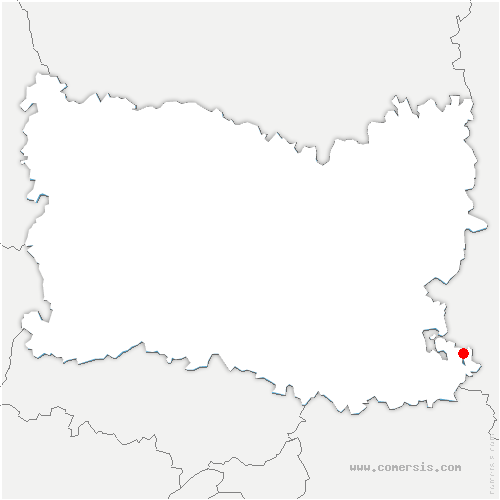 carte de localisation de Autheuil-en-Valois