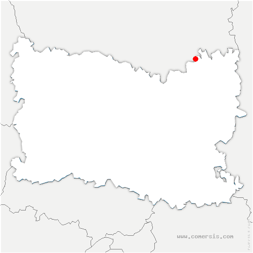 carte de localisation de Avricourt