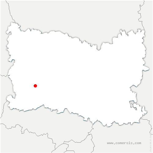 carte de localisation de Beaumont-les-Nonains