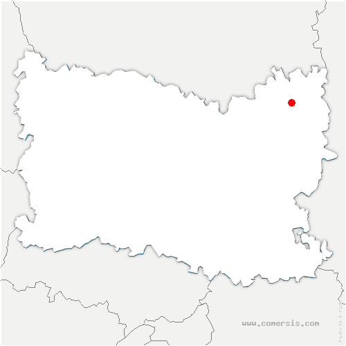 carte de localisation de Beaurains-lès-Noyon